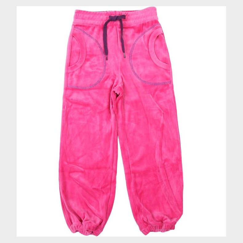 Katvig Velourbukser - Pink m. Lilla