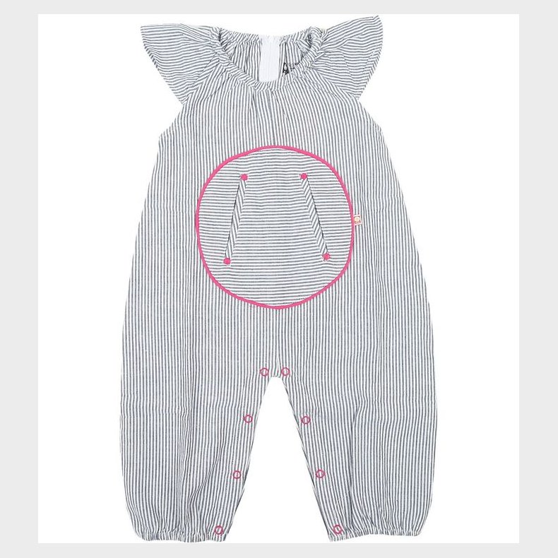 Katvig Sommerdragt - Bl/Hvid Stribet m. Pink