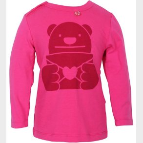 Danef Bluse - Pink m. Rd Love Letter