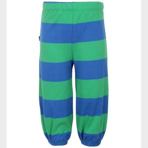 Danef Bomuldsbukser - Grn/Bl Stribet