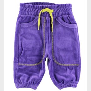 Katvig Velourbukser - Lilla/Gul