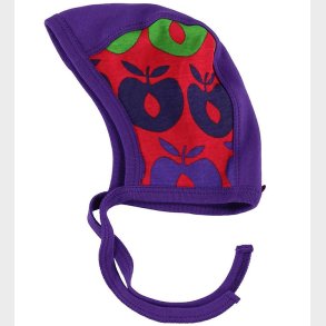 Smfolk Babyhjelm - Rd/Lilla m. Multi bler