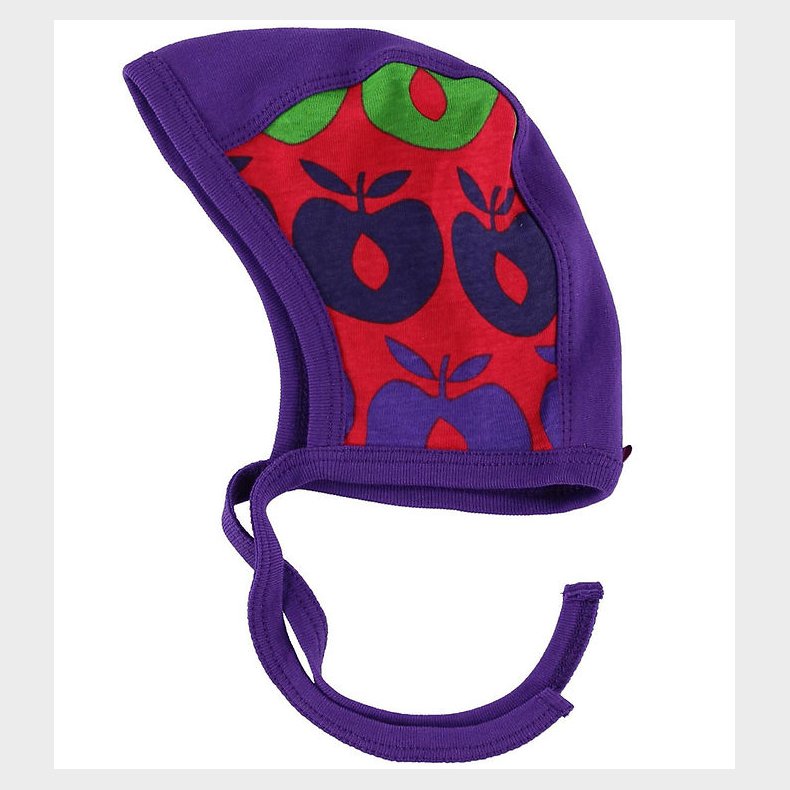 Smfolk Babyhjelm - Rd/Lilla m. Multi bler