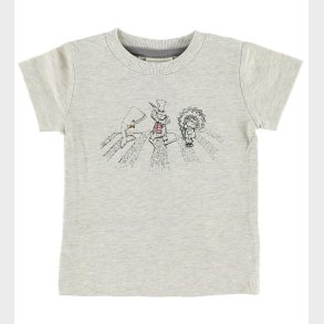 En Fant T-shirt - Lysgrmeleret m. Print