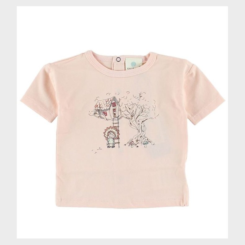 En Fant T-shirt - Lys rosa m. Print