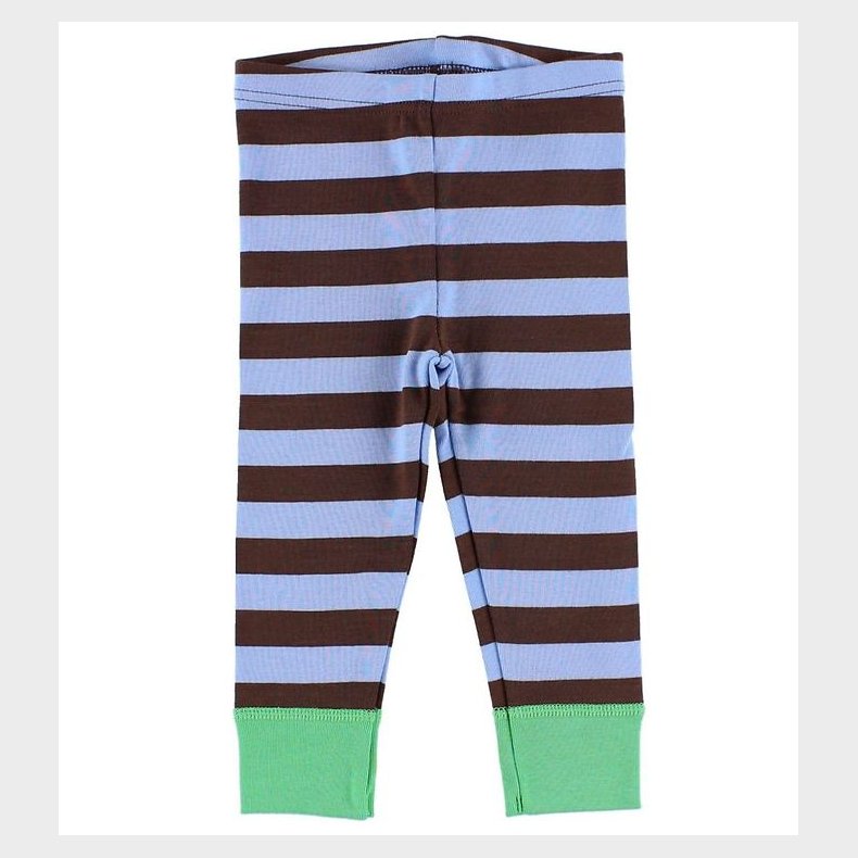 Katvig Leggings - Brun/Lyseblstribet