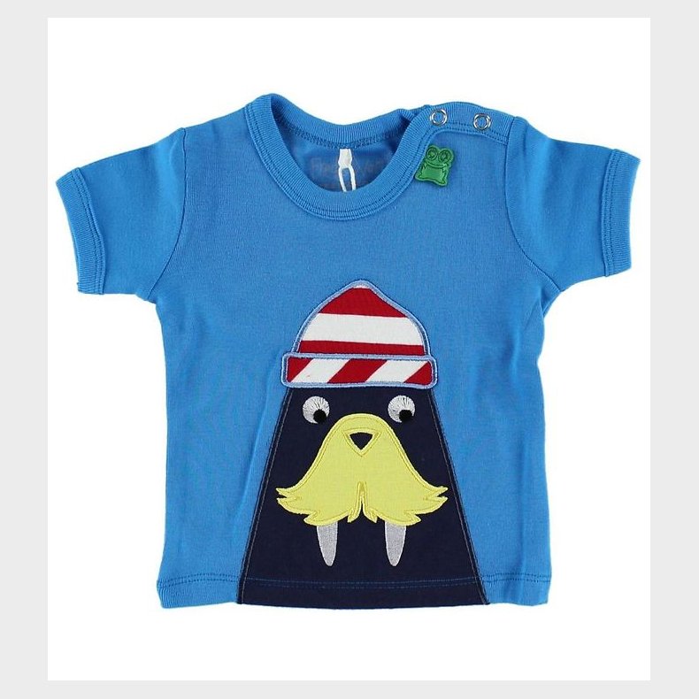 Freds World T-shirt - Lysebl m. Hvalros