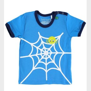 Freds World T-shirt - Lysebl m. Edderkop