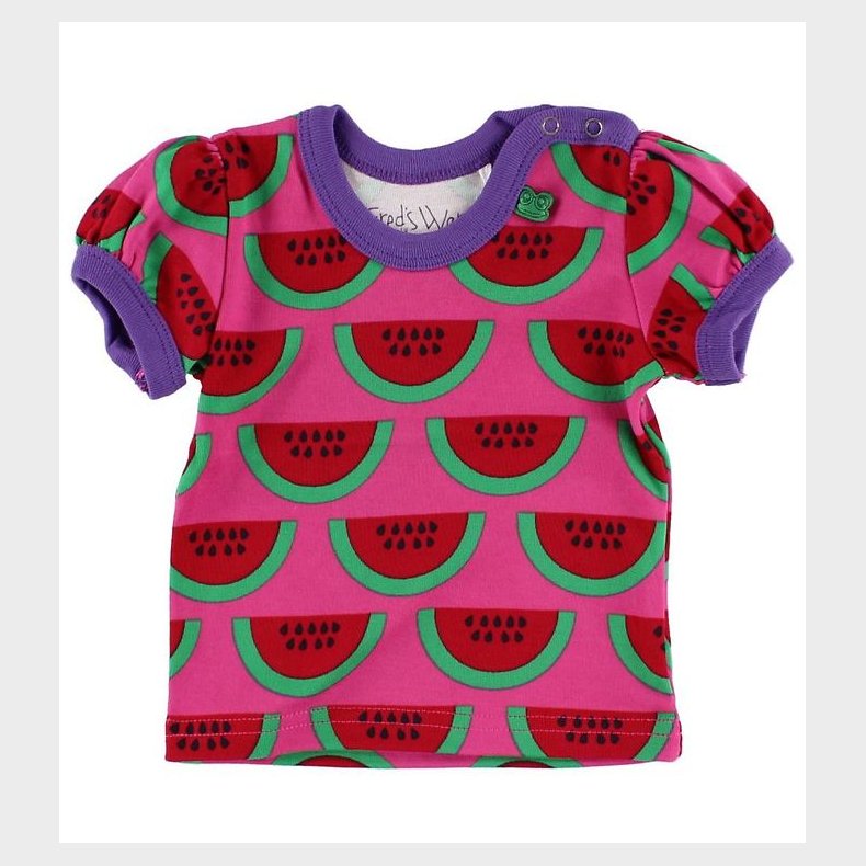 Freds World T-shirt - Pink m. Vandmelon