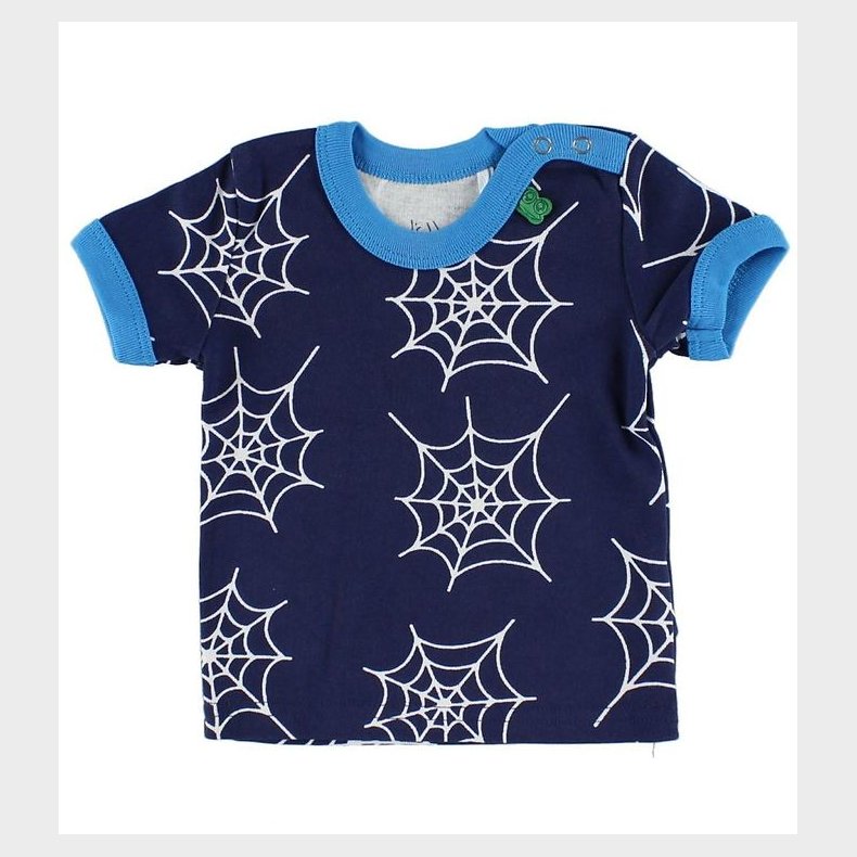 Freds World T-shirt - Navy m. Edderkoppespind