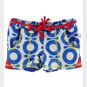 Katvig Classics Badebukser - UV50+ - Bl bler m. Rd