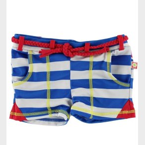 Katvig Classics Badebukser - UV50+ - Bl/Hvidstribet m. Rd