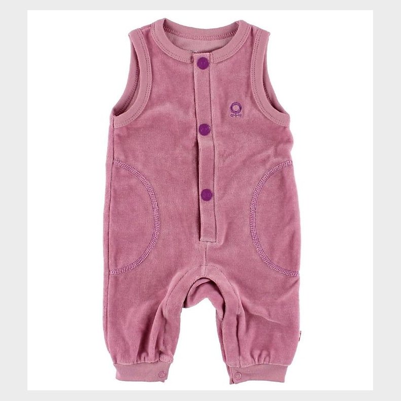 Katvig Sparkedragt - Velour - Rosa