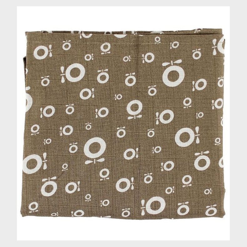 Katvig Stofble - 80x80 - Lysebrun m. bler