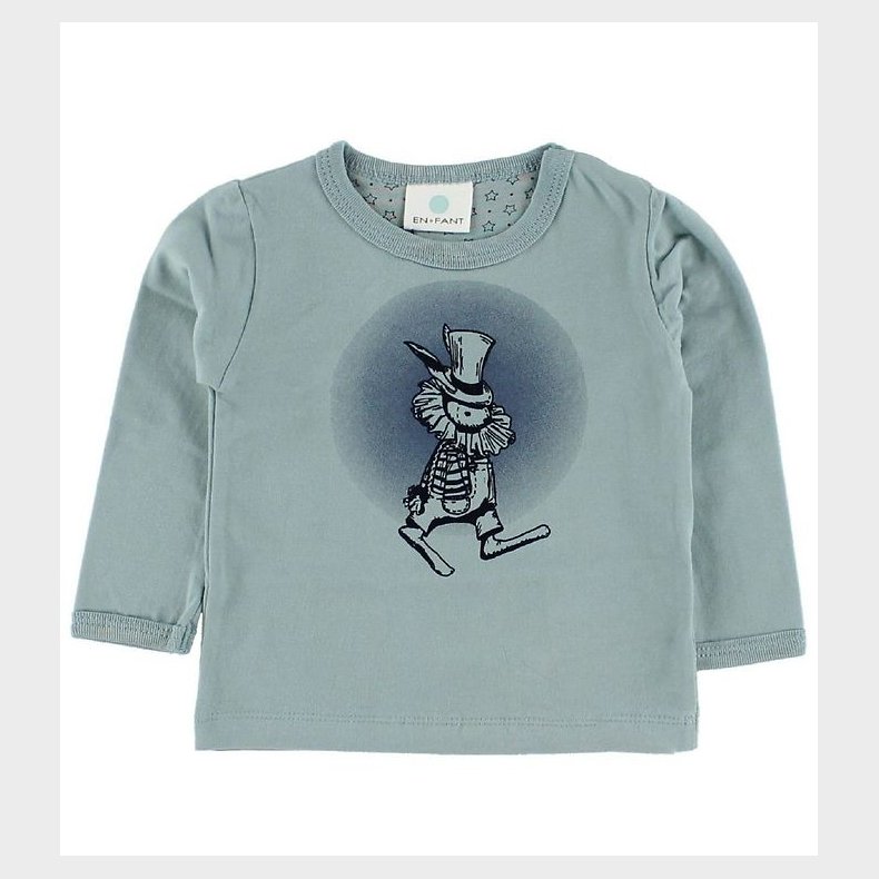 En Fant Bluse - Lysebl m. Klovn