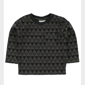 En Fant Bluse - Brun m. Trekanter