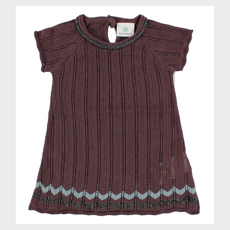 En Fant Strikkjole - Bordeaux