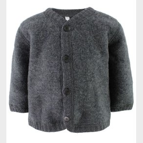 Joha Cardigan - Uld - Mrkegr