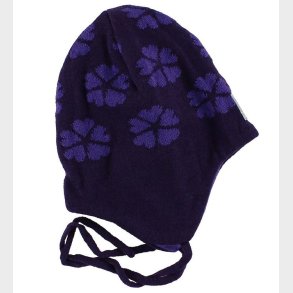 Reima Strikhue - Snygg - Uld/Bomuld - Lilla m. Klvere