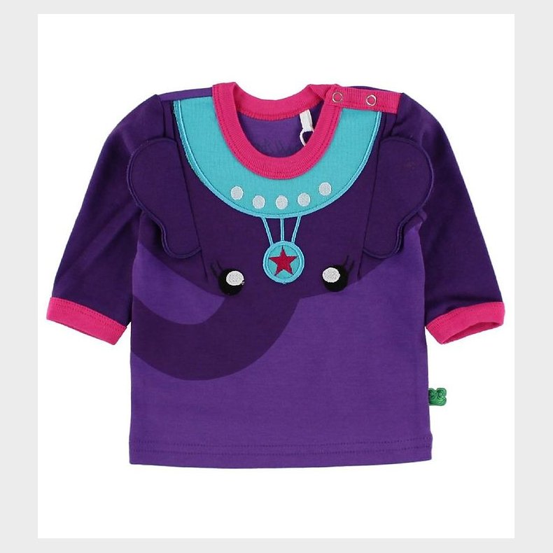Freds World Bluse - Lilla m. Elefant