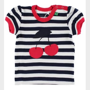 Freds World T-shirt - Navy/Hvidstribet m. Kirsebr