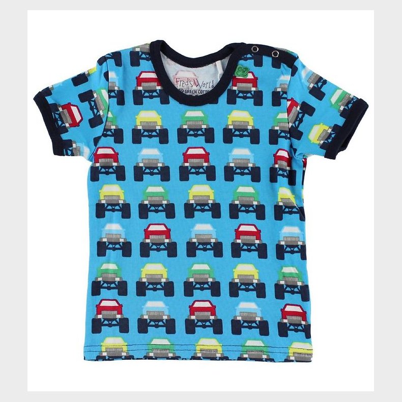 Freds World T-shirt - Bl m. Biler