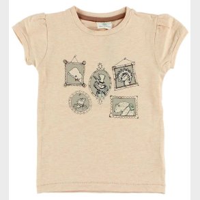 En Fant T-shirt - Ferskenmeleret m. Portrtter