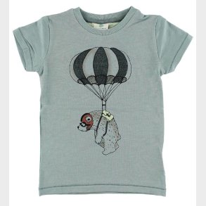 En Fant T-shirt - Stvet Grn m. Isbjrn