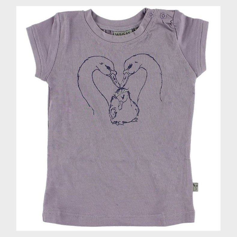 Wheat T-shirt - Lilla m. Svaner
