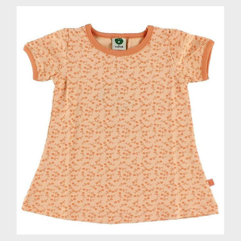 Smfolk Kjole - Fersken m. Blomster