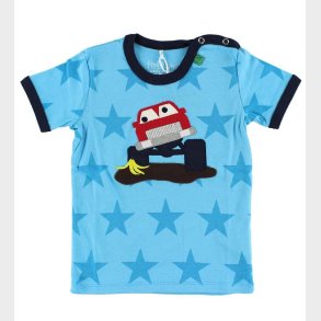 Freds World T-shirt - Lysebl m. Rd Bil