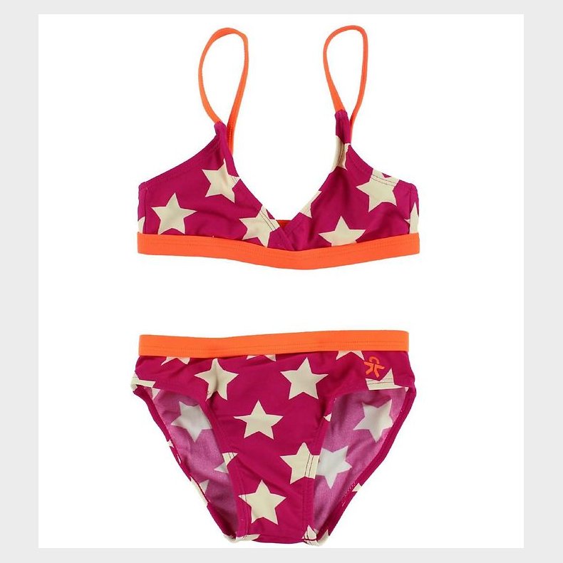 Color Kids Bikini - Pink/Orange m. Stjerner