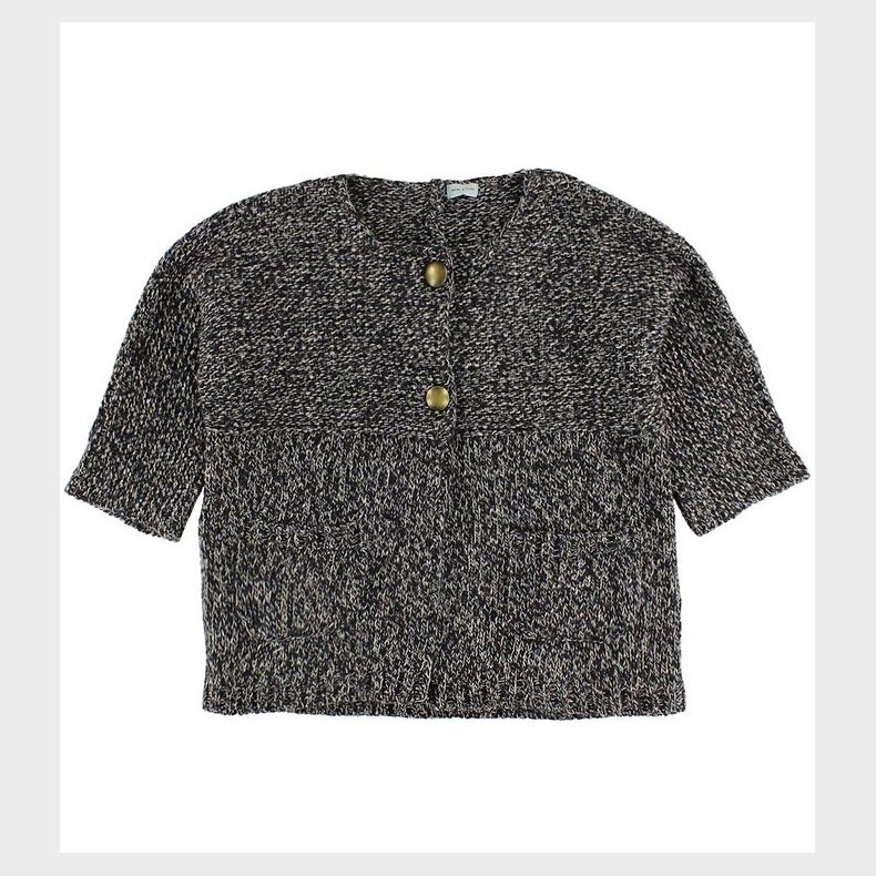 Mini A Ture Cardigan - Strik - Bl/Hvid