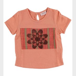 Noa Noa miniature T-shirt - Koral m. Blomst