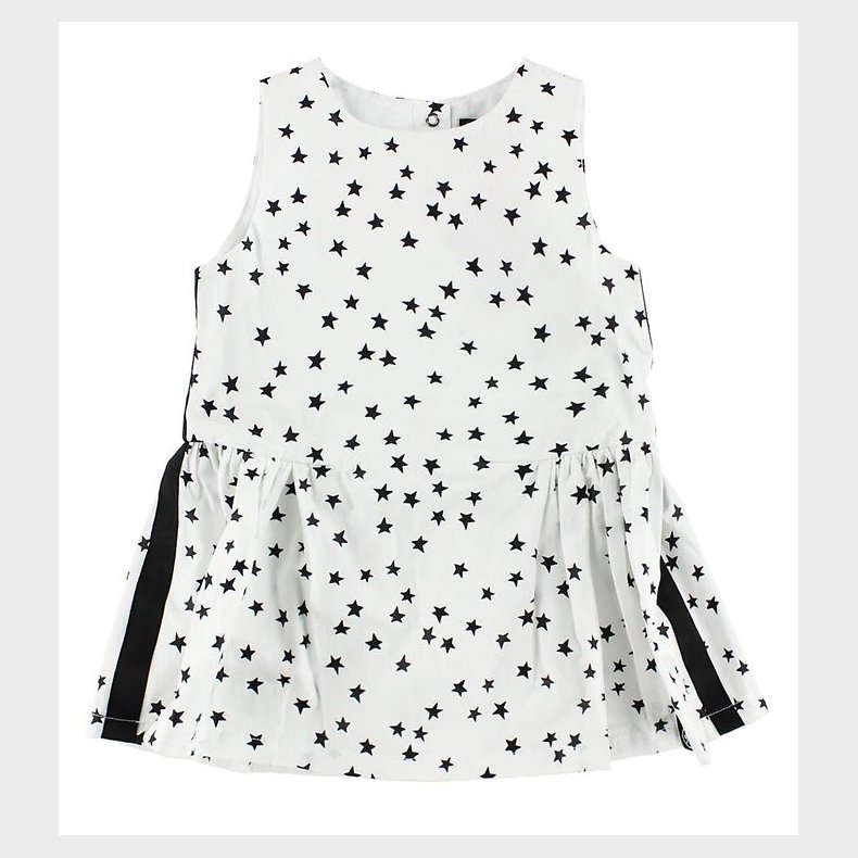 Molo Kjole - Carmen - Hvid m. Sorte Stjerner