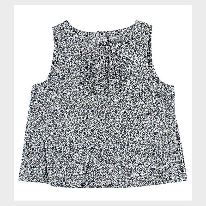 Wheat Top - Hvid m. Miniblomster