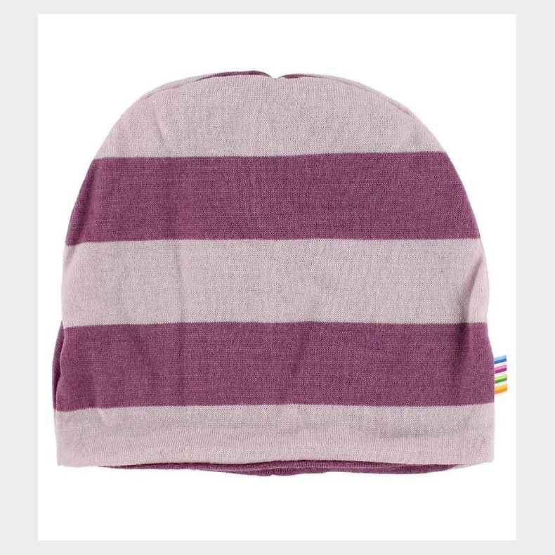 Joha Hue - Uld - Lys Rosa/Blommestribet