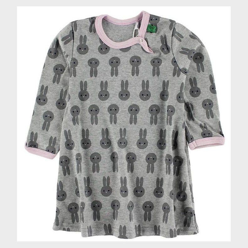 Freds World Kjole - Grmeleret m. Kaniner