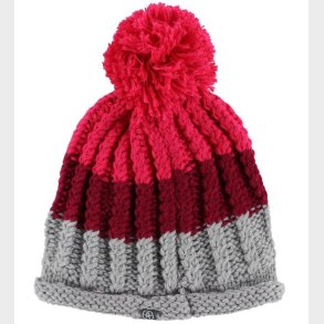 Color Kids Strikhue - Robertu - Gr/Bordeaux/Pink m. Kvast