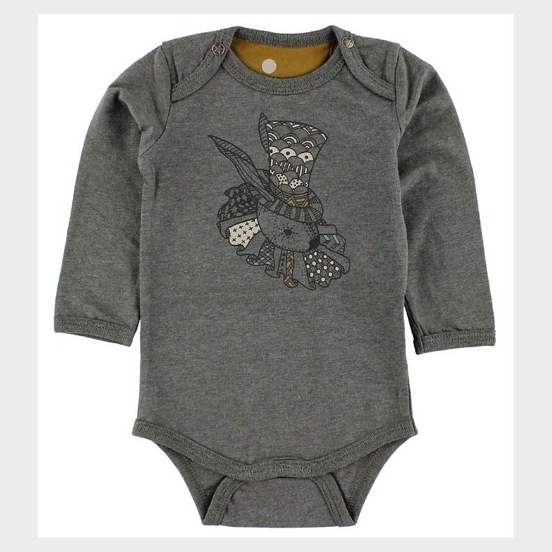 En Fant Body - L/ - Grmeleret m. Print