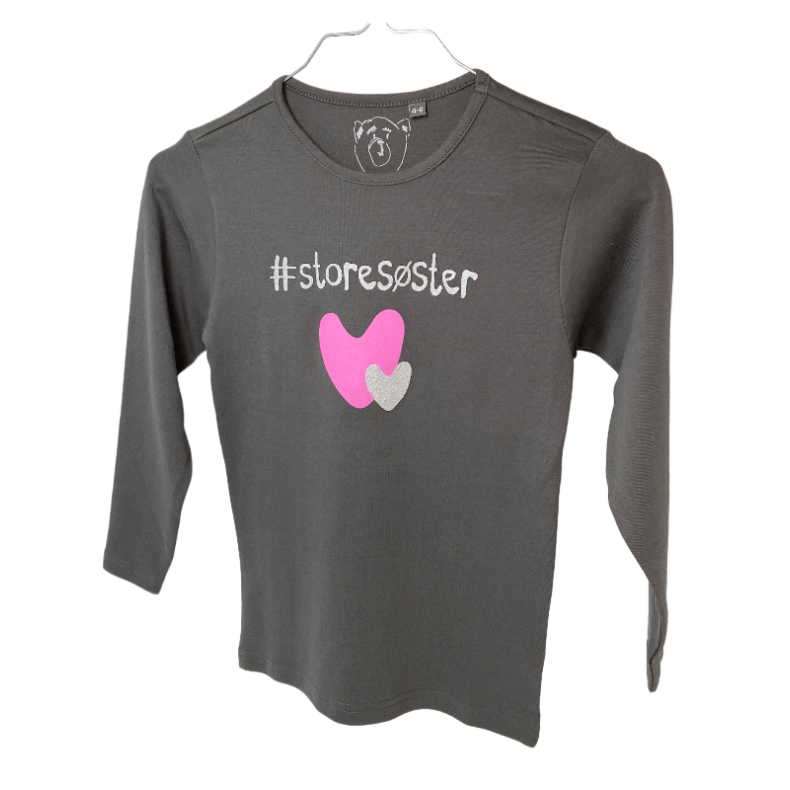 #Storesster T-Shirt L/S, Steel Grey - Legekammeraten.dk