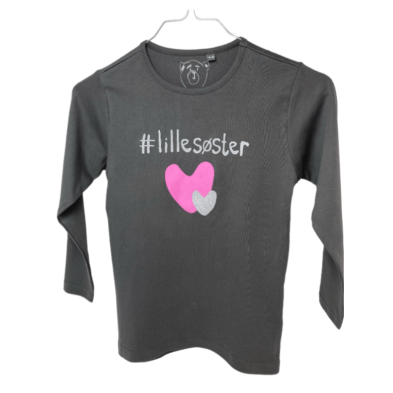 #Lillesster T-Shirt L/S, Steel Grey - Legekammeraten.dk