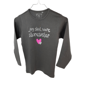 Jeg Skal V�re Stores�ster T-Shirt L/S, Steel Grey - Legekammeraten.dk