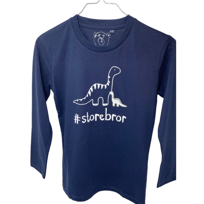 #Storebror T-Shirt L/S, Blue Navy - Storebror T-Shirt - Legekammeraten.dk