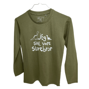 Jeg Skal Vre Storebror T-Shirt L/S, New Army - Jeg skal vre storebror t-shirt - Legekammeraten.dk