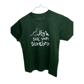 Jeg Skal V�re Storebror T-shirt S/S Dinosaur Flaskegr�n - Jeg skal v�re storebror t-shirt - Legekammeraten.dk