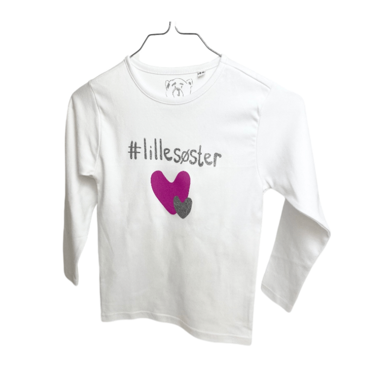 #Lillesster T-Shirt L/S, Hvid - Legekammeraten.dk
