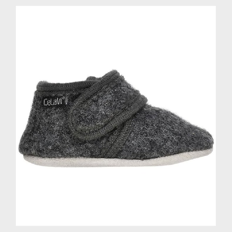 CeLaVi Hjemmesko - Uld - Koksgr