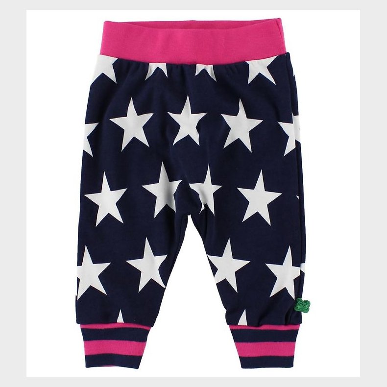 Freds World Bomuldsbukser - Navy/Magenta m. Stjerner