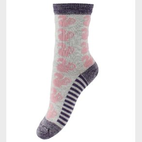 Melton Strmper - Grmeleret/Rosa m. Egern